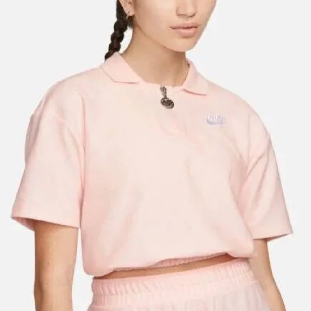 Nike • Women’s Pique Polo Cropped Plus size
